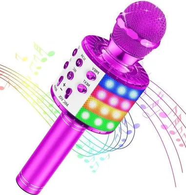 Obrázok produktu pre Detská karaoke stránka pre dievčatá vo veku 4–12 rokov s mikrofónom s Bluetooth