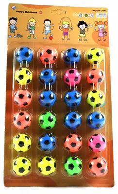 Produktbild von Premium Flummis Set 24 Stück 32mm Bunte Springbälle - Tolles Spielzeug für Kinder & Tiere