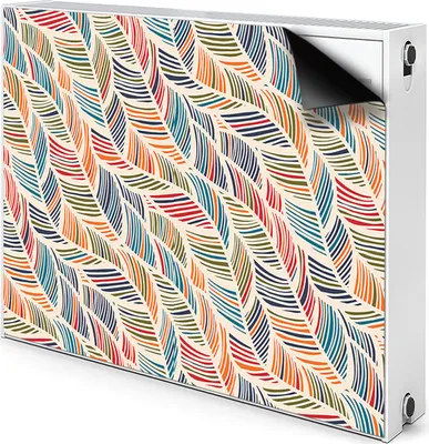 Produktbild von Magnet Heizkörperabdeckung Heizkörperverkleidung Verkleidung Abdeckung 100x60 cm  - Bunte Wellen