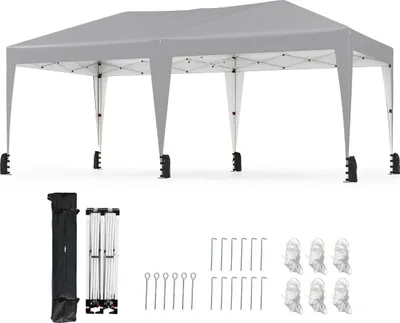 Zdjęcie produktu dla Pawilon typu pop-up 3 x 6 m z ochroną UV, szary