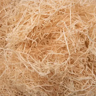 Produktbild von Holzwolle natur 1kg Fichtenholz Füllmaterial Dekoration