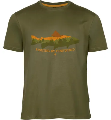 Produktbild von Pinewood Fish T-Shirt Herren (Green) Größe L