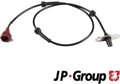 Produktbild von JP GROUP ABS Sensor Raddrehzahl Hinten Links für NISSAN NP300 Navara Pickup (D40) 4097104670