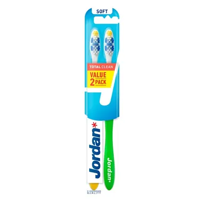 Immagine prodotto di Jordan Total Clean Spazzolino morbido, 2 pezzi