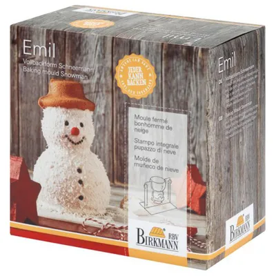 Produktbild von Birkmann Vollbackform Emil Der Schneemann Little Christmas Edition, Kuchenform, Backform, Backzubehör, Antihaft, 600 ml, 211872