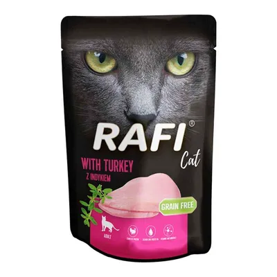 Zdjęcie produktu dla Rafi Mokra Karma Dla Kotów Z Indykiem W Saszetce 100 G