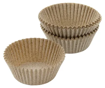 Produktbild von Zenker Papierbackförmchen Kakaoschale, Backförmchen nachhaltiges Papier hergestellt aus Kakaoschalen, Muffinförmchen ideal geeignet für süße und herzhafte Muffins (Farbe: Braun), Menge: 40 Stück