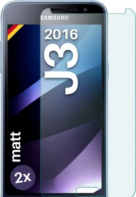 Produktbild von SCHUTZFOLIE FÜR SAMSUNG GALAXY J3 (2016) - MATTES GLAS, Stückzahl:2er Set