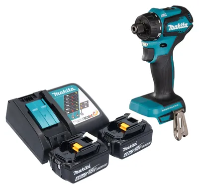 Produktbild von Makita DDF 083 RM Akku Bohrschrauber 18 V 40 Nm 1/4'' Brushless + 2x Akku 4,0 Ah + Ladegerät