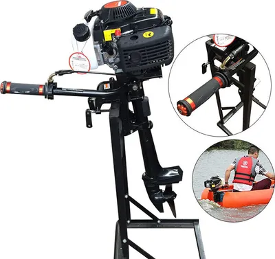 Zdjęcie produktu dla silnik zaburtowy 4-suwowy 4HP Silnik morski Silniki zaburtowe do łodzi wędkarskich Silnik benzynowy CDI Układ chłodzenia powietrzem 2.8KW