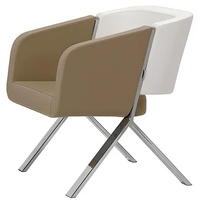 Immagine prodotto di Sessel Polster Beige 1-Sitzer Textill Sitz Design Sessel Modern Couch Sofas