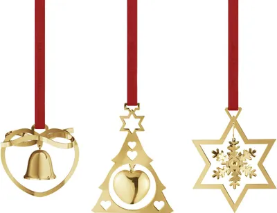 Immagine prodotto di Georg Jensen - Set regalo Mini Mobiles da collezione 3 pezzi 1984 / 2024, placcato oro