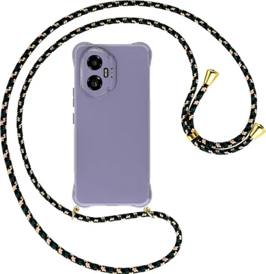 Produktbild von Handykette Backcover-Schutzhülle mit Band (Metall goldfarben) für Honor 300 5G - camouflage
