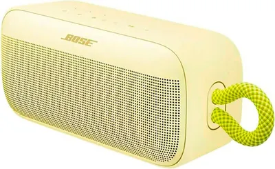 Zdjęcie produktu dla Bose SoundLink Plus, Bezprzewodowy, 9,1 m, Głośnik mono przenośny, Żółty, Nylon, Poliwęglan (PC), Silikon, Stal, Przyciski