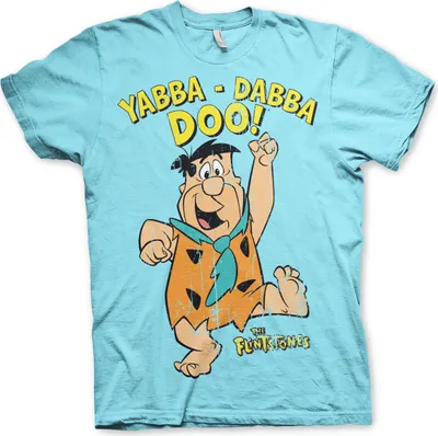 Produktbild von Yabba-Dabba-Doo T-Shirt - Large - Skyblue