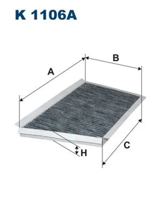 Produktbild von Innenraumfilter Aktivkohle