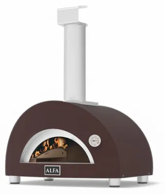 Immagine prodotto di Forno a legna portatile in acciaio da 1 pizza con pirometro 73x55xH105 cm Nano
