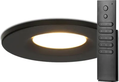 Produktbild von hoftronic LED Einbaustrahler 18x 6W 2700K IP65 Schwarz dimmbar