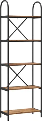Zdjęcie produktu dla Regał na książki vidaXL z drewna postarzanego, 60 x 30 x 183 cm, materiał drewnopochodny