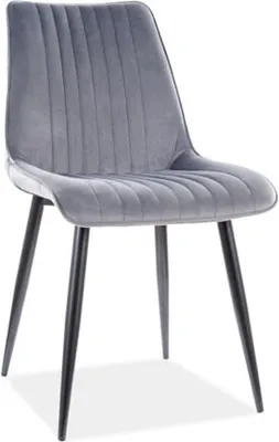 Image de Ensemble de 4 chaises de salle à manger et de cuisine Kim, gris