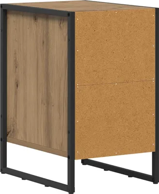 Obrázek produktu pro Noční stolek Umělecký dub 39,5 x 30 x 50 cm kompozitní dřevo