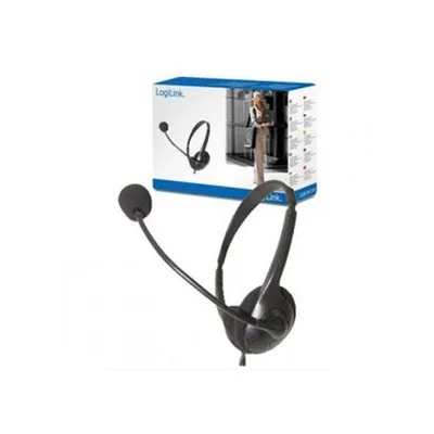 Immagine prodotto di Cuffia LogiLink Easy, con microfono, nera