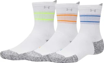 Produktbild von Under Armour Armourdry Run Cushion Socken 3 Paare Weiß EU 31 1/2-36 1/2 Herren,Damen Weiß EU 31 1/2-36 1/2