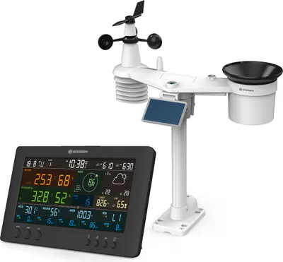 Produktbild von Bresser WLAN-Wetterstation mit 7-in-1-Sensor, Luftqualitätsmonitor, AQI, Farbdisplay, App-Steuerung