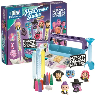 Imagen del producto de Idea Art K-pop Demon Hunters Pen Factory Set Clementoni 18476