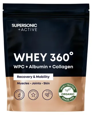 Zdjęcie produktu dla Supersonic Whey 360 Grass-Fed Serwatka Biała Czekolada z Maliną 500 g