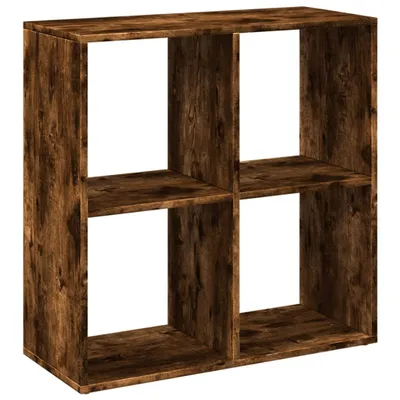 Obrázek produktu pro vidaXL Pokojová knihovna s rozdělovačem, kouřový dub 69,5x29x69,5 cm