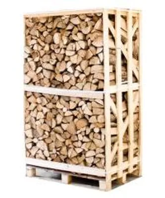 Produktbild von Palette kammergetrocknetes gespalten Esche Brennholz 25cm