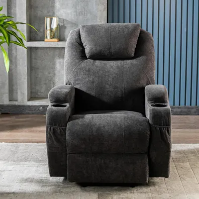 Image de Fauteuil de massage électrique - Fauteuil relax - Fauteuil massant - Fauteuil inclinable - Dossier réglable