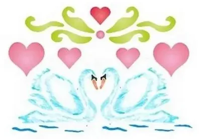 Produktbild von Abwaschbare Schablone 12 x 15 cm – Galeria Hobby