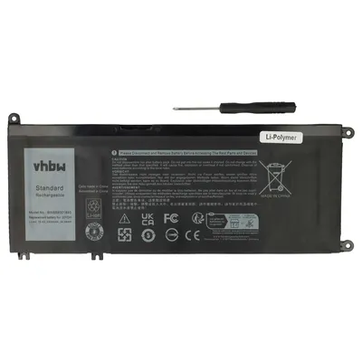Produktbild von vhbw Akku kompatibel mit Dell Vostro 15-7580-D2765S, 15-7580-D1745S, 15-7580-D1665S, 15-7580-D3745S Notebook (2300 mAh, 15,2 V, Li-Polymer)