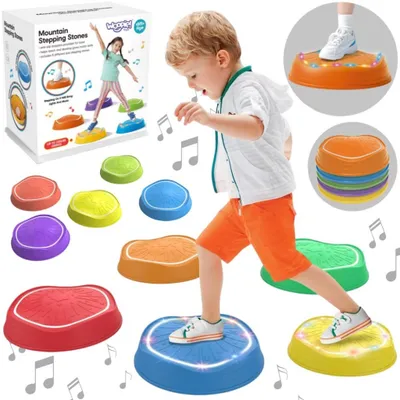Produktbild von Woopie Interaktive Balancesteine mit Ton und Licht 5 Stk.