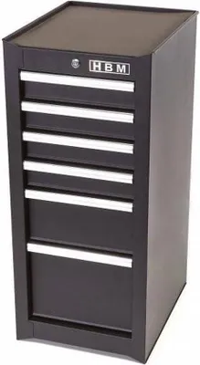 Produktbild von HBM Werkzeugschrank mit 6 Schubladen, Schwarz