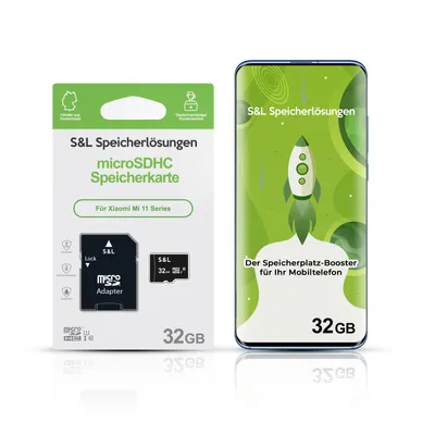 Produktbild von microSD Speicherkarte S&L für Xiaomi Mi 11 Series - Speicherkapazität: 32 GB