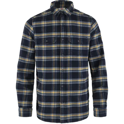 Produktbild von Fjällräven Övik Heavy Flannel Shirt M Dark Navy-Buckwheat Brown M