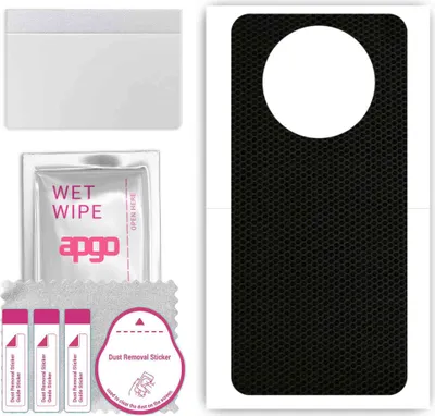 Produktbild von apgo Rückseite Schutzfolie, Skin, kompatibel mit Realme 11 Pro+, Hinten Displayschutzfolie aus Vinylfolie, kratzfest, einfache Montage - Matrix