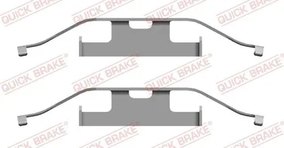 Produktbild von QUICK BRAKE 109-1682 Zubehörsatz Scheibenbremsbelag Hinten für VW Transporter V Bus (7HB, 7HJ, 7EB, 7EJ, 7EF, 7EG, 7HF, 7EC) Multivan V Touareg