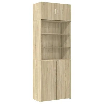 Imagen del producto de Armario de madera de ingeniería roble Sonoma 80x42,5x225 cm
