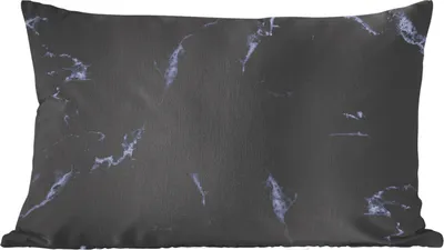 Produktbild von MuchoWow® Zierkissen Sofakissen Wohnzimmer Dekokissen 50x30 cm Marmor - Gemustert - Schwarz - Grau - Wohnzimmerdekoration - Polster mit Photo