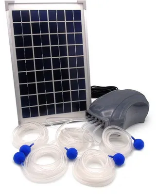 Immagine prodotto di Pompa ad aria UBBINK AirSolar 600 Portata 600 l/h 5 diffusori Pannello solare da 12 V