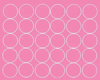 Immagine prodotto di Adesivi rotondi, diametro 8 cm, 30 pezzi, rosa lucido