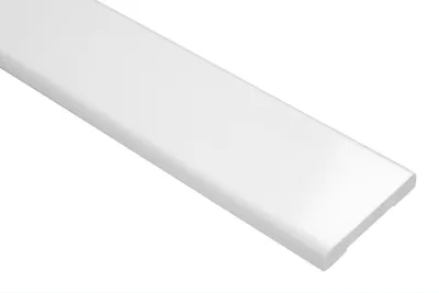Produktbild von 2 Meter | PVC Flachleiste | glatt | stoßfest | Effector | 6x40mm | F01