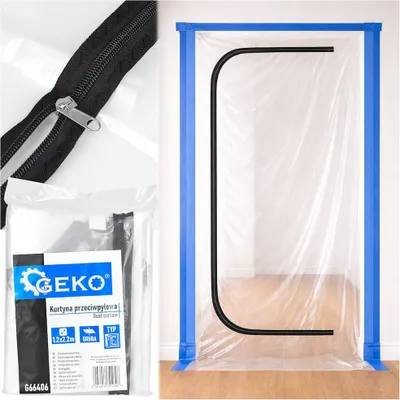 Obrázek produktu pro GEKO Protiprachové dveře se zipem C, 220×120 cm – G66406