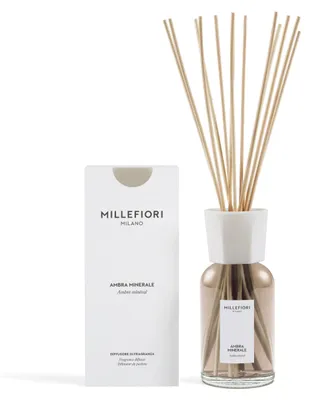 Zdjęcie produktu dla Millefiori Milano Ambra Minerale – dyfuzor do pomieszczeń z patyczkami (77DIAN)