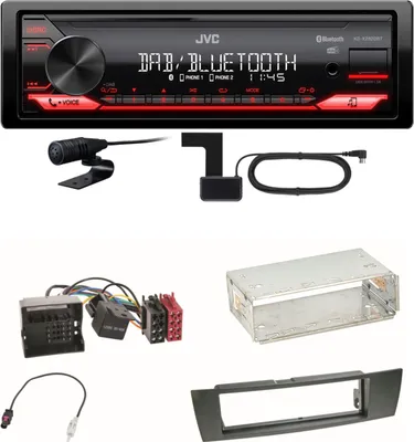 Produktbild von JVC KD-X282DBT Bluetooth Digitalradio Einbauset für BMW E90 E91 E92 E93