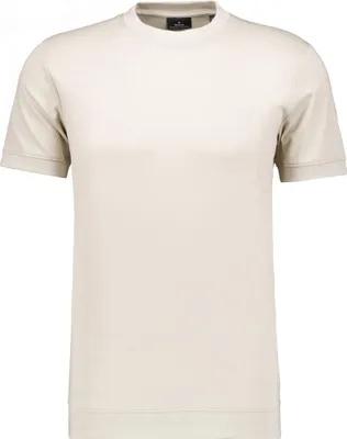 Produktbild von T-Shirt round neck waist rib 209 HELL BEIGE Größe XXXL